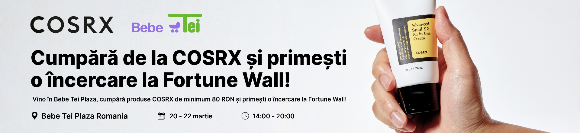 Activare COSRX Bebe Tei Plaza Romania